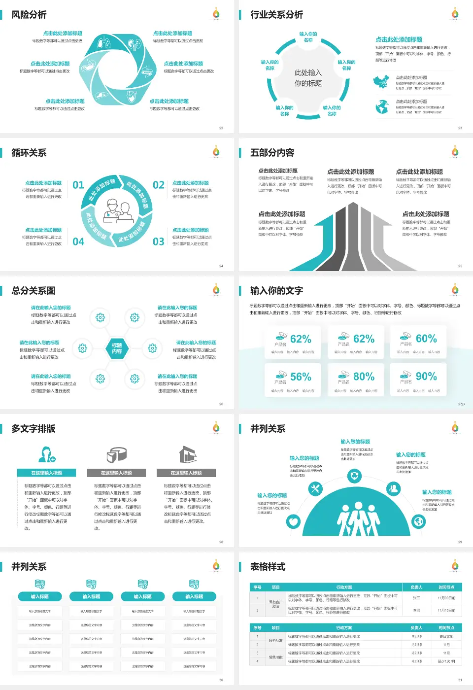 淄博市妇幼保健院科室介绍与推广PPT模板16:9格式幻灯片预览图4