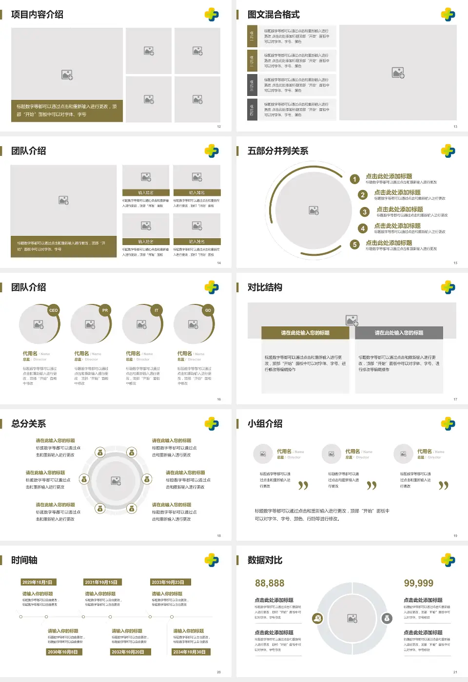潍坊市中医院西院区医疗知识普及PPT模板16:9格式幻灯片预览图3