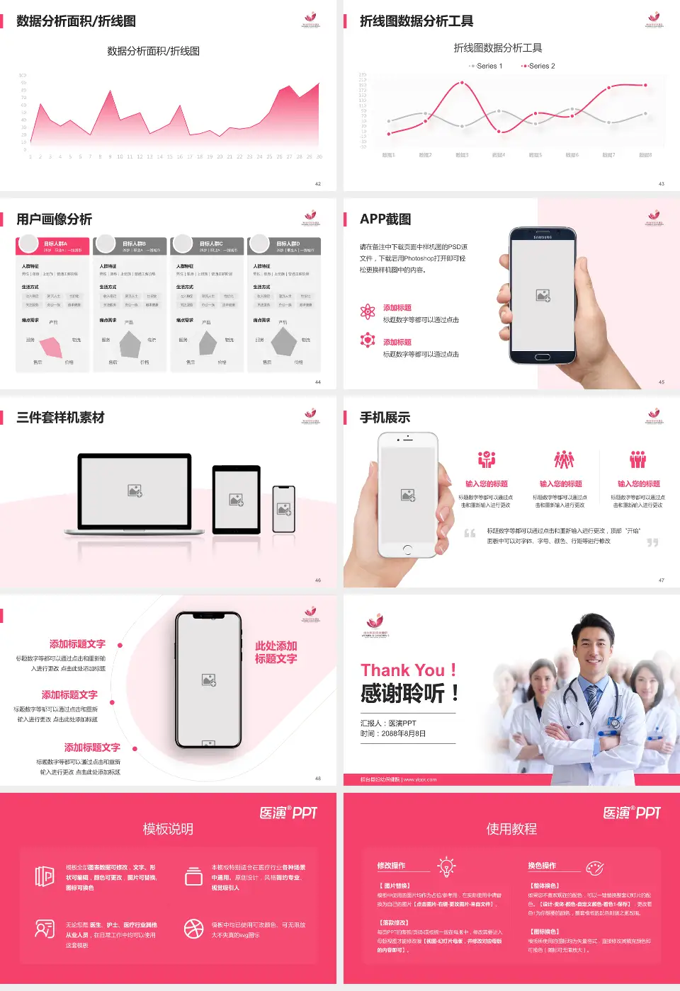 桓台县妇幼保健院科室介绍与推广PPT模板16:9格式幻灯片预览图6