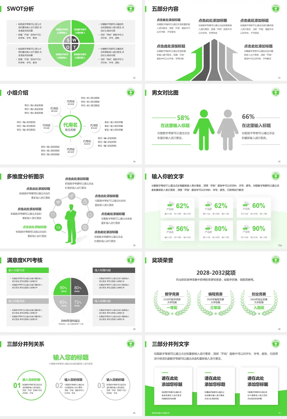 滕州市中心人民医院医疗行业比赛专用PPT模板16:9格式幻灯片预览图5