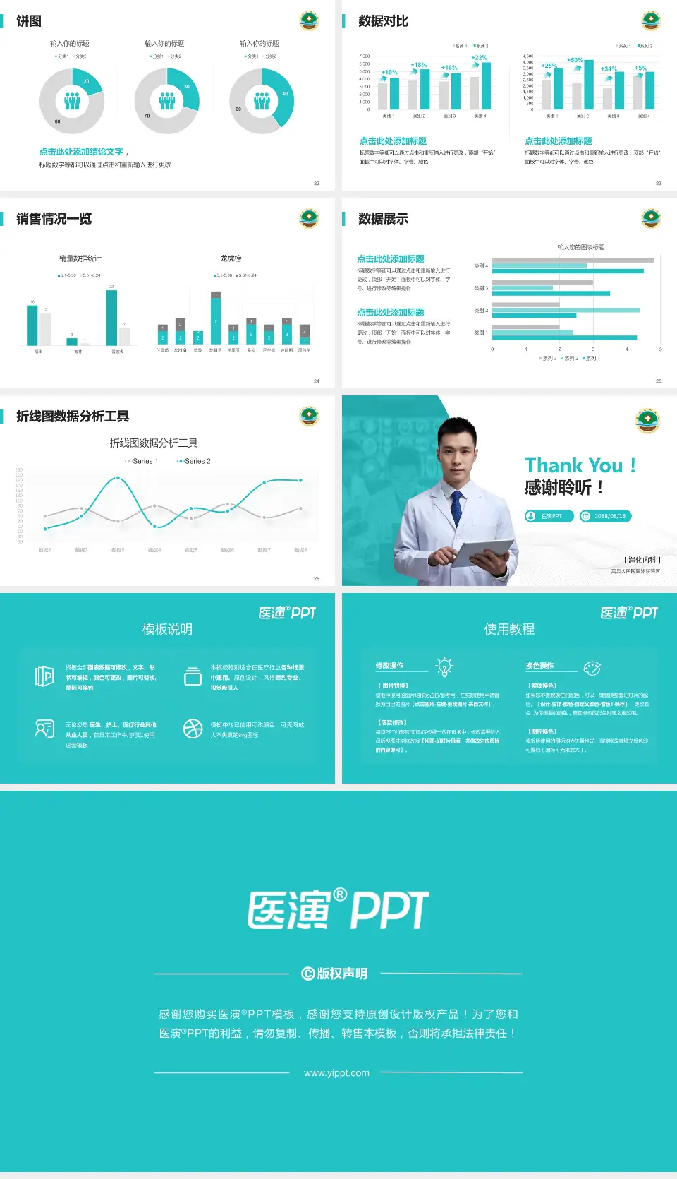 莒县人民医院沭东院区病例分享与讨论PPT模板16:9格式幻灯片预览图4