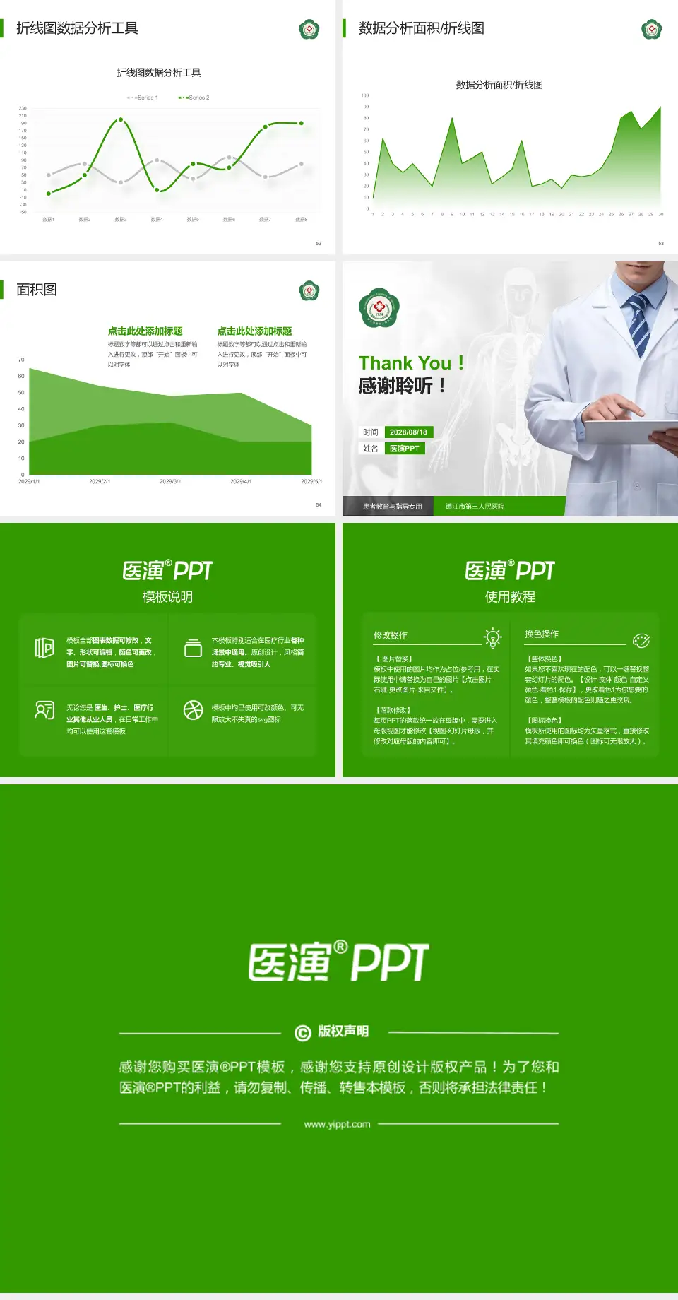 镇江市第三人民医院患者教育与指导PPT模板4:3格式幻灯片预览图7
