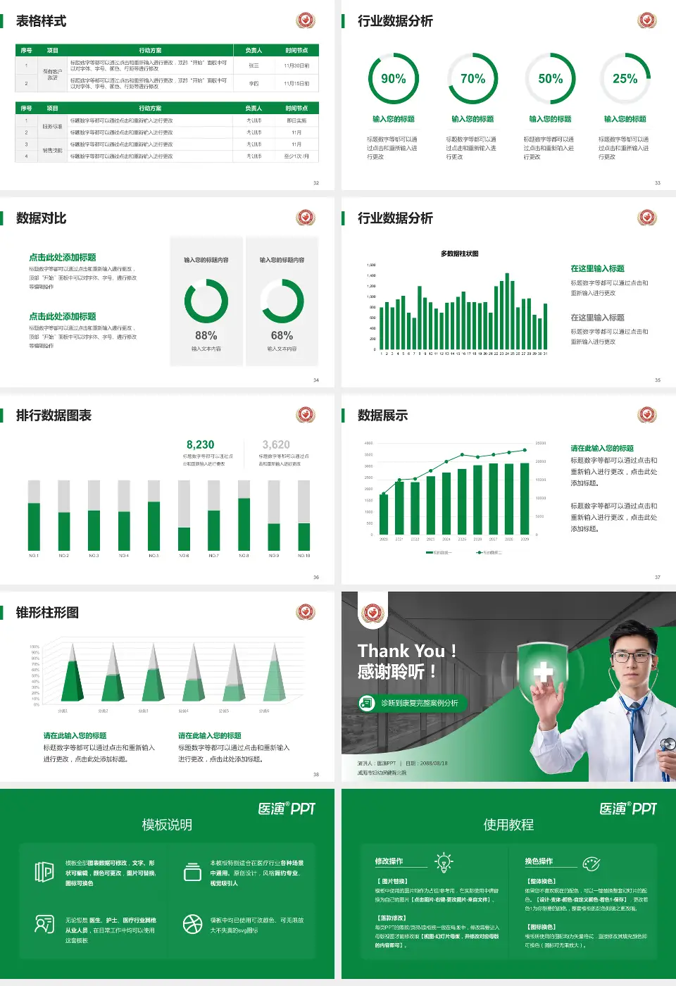 威海市妇幼保健院北院医疗知识普及PPT模板16:9格式幻灯片预览图5