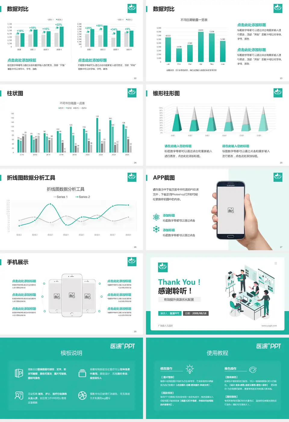 广饶县人民医院财务与预算报告PPT模板16:9格式幻灯片预览图4
