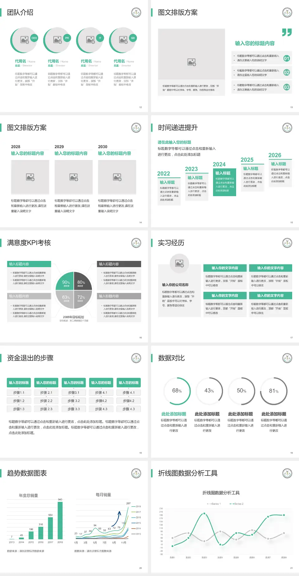 临沂市中心医院培训与教育PPT模板4:3格式幻灯片预览图3