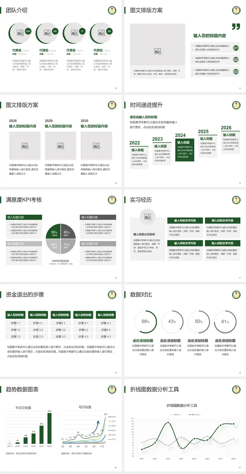 陆军第七十一集团军医院培训与教育PPT模板4:3格式幻灯片预览图3