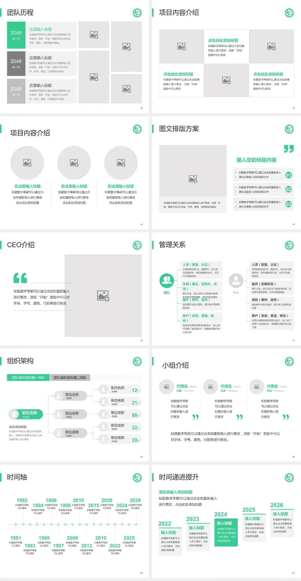 单县中心医院医院管理报告PPT模板4:3格式幻灯片预览图3