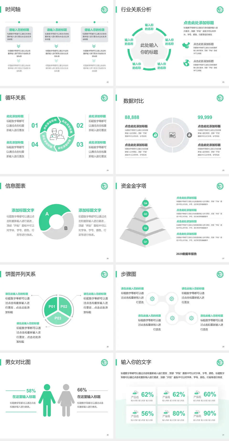 单县中心医院医院管理报告PPT模板4:3格式幻灯片预览图4