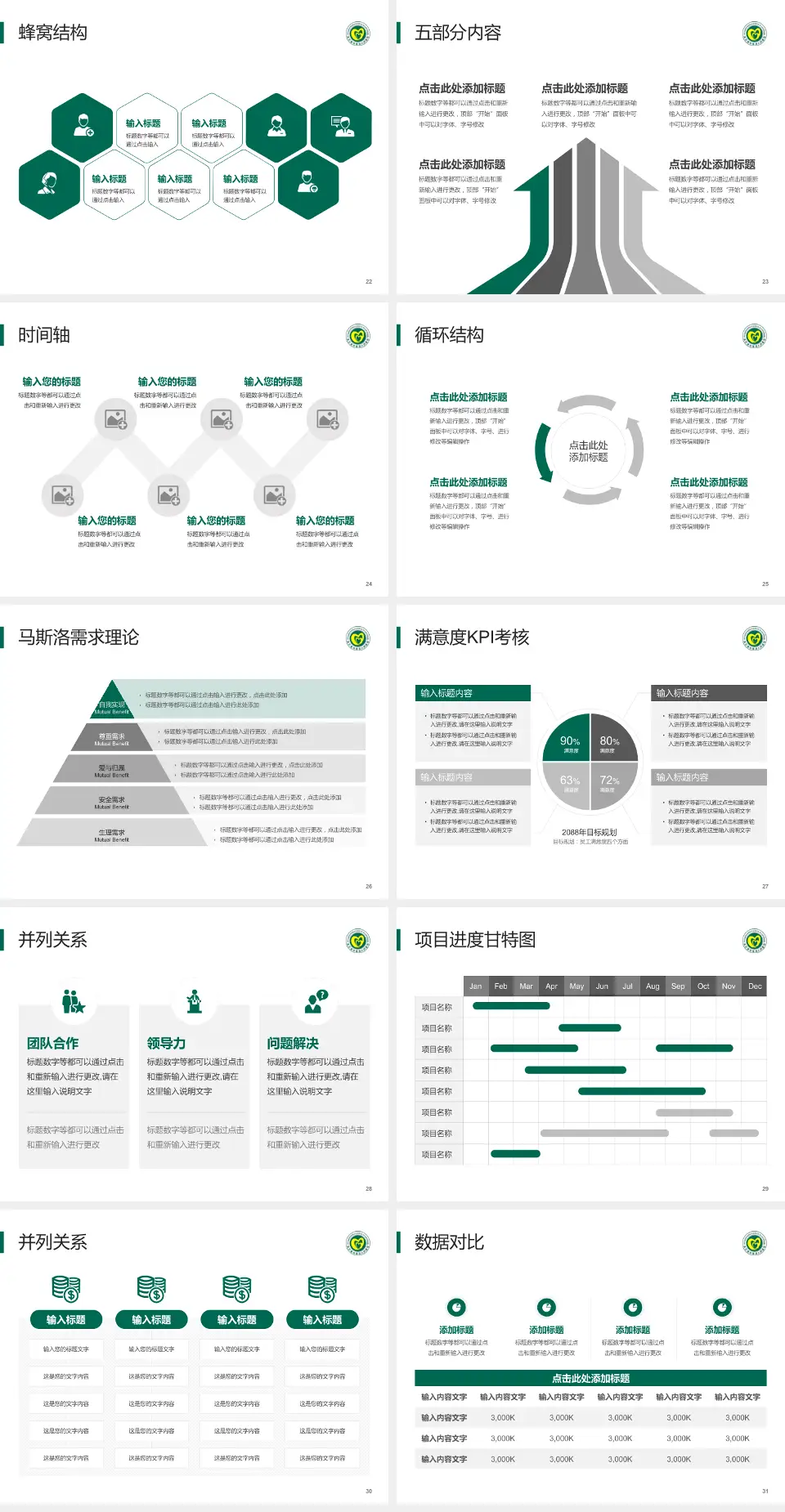 连云港市第四人民医院医疗知识普及PPT模板4:3格式幻灯片预览图4