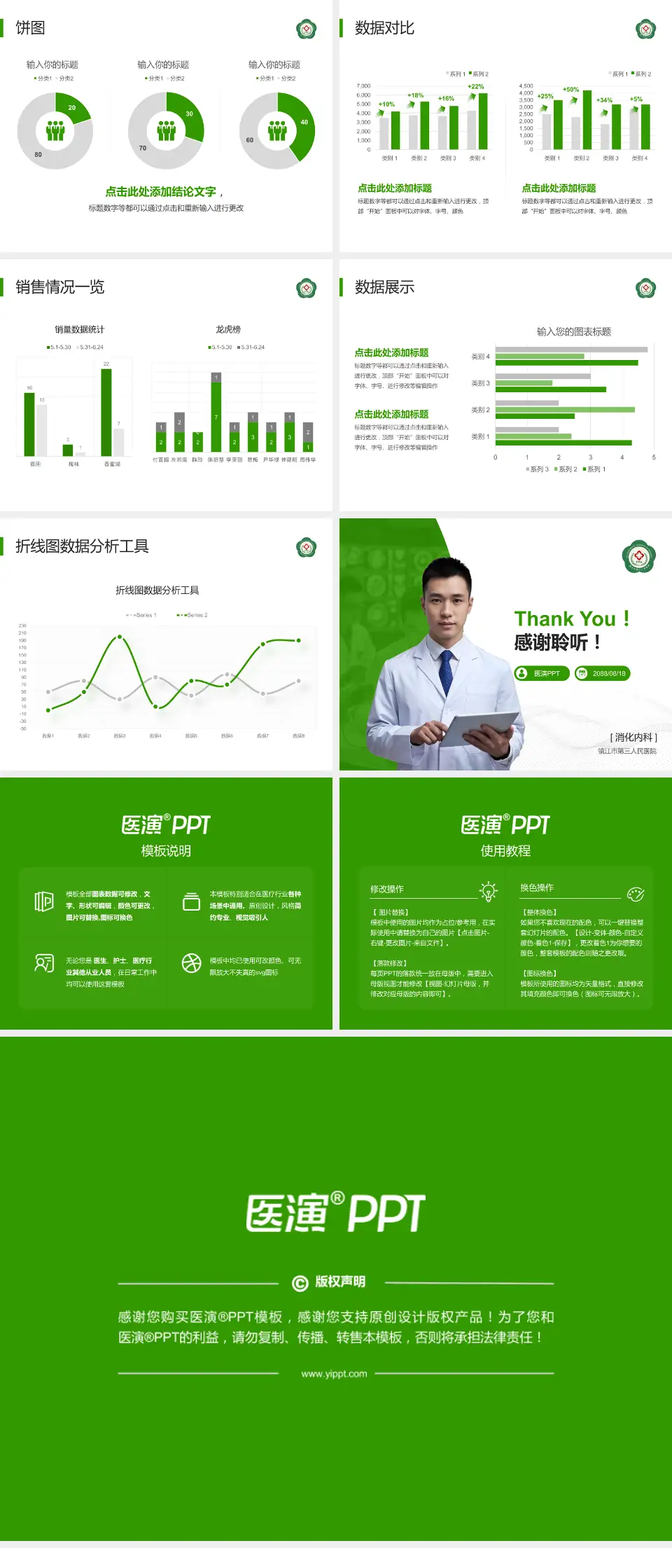 镇江市第三人民医院病例分享与讨论PPT模板4:3格式幻灯片预览图4