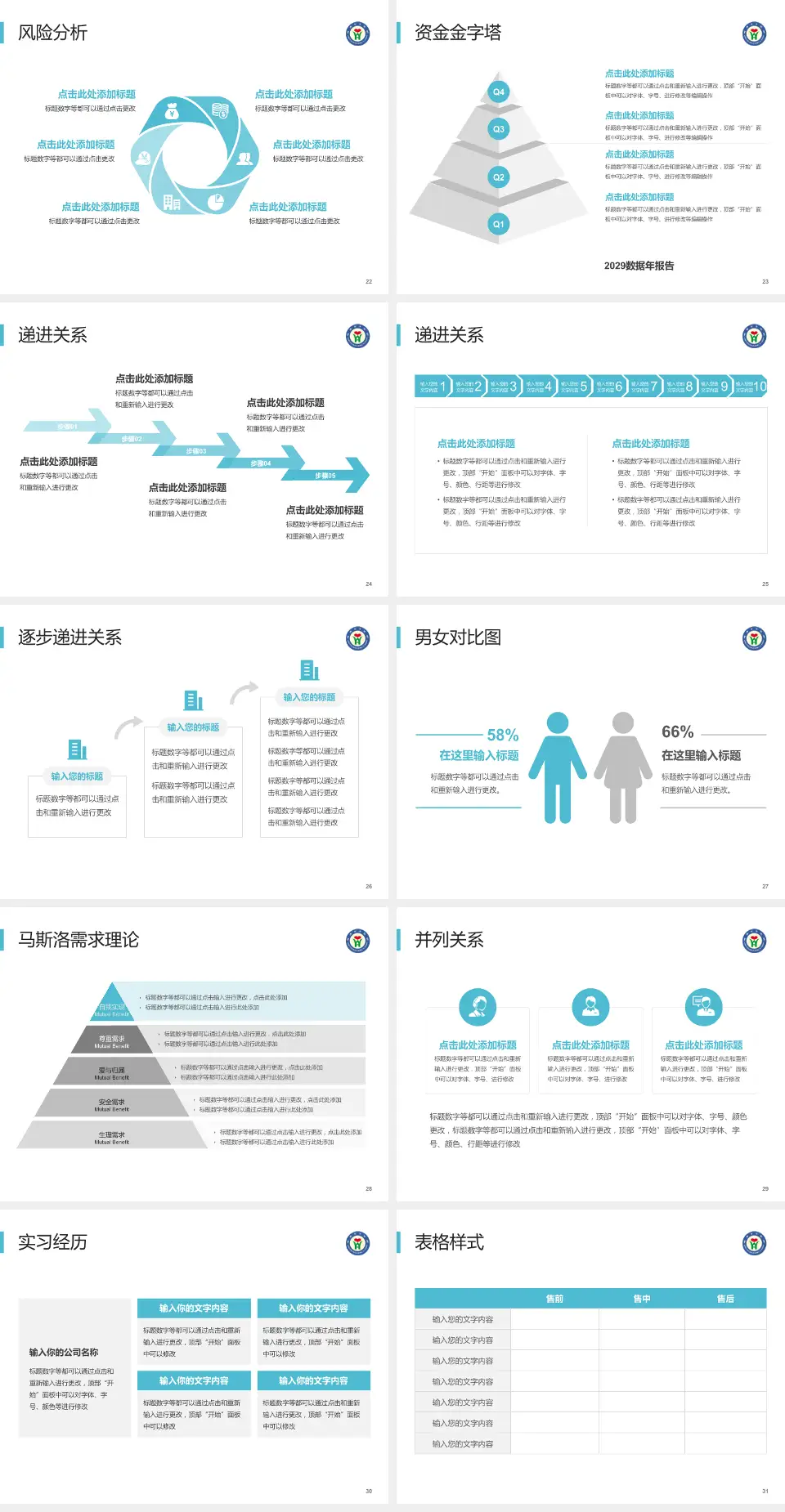山东省威海市中医院项目申请与汇报PPT模板4:3格式幻灯片预览图4