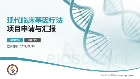 山东省妇幼保健院项目申请与汇报PPT模板