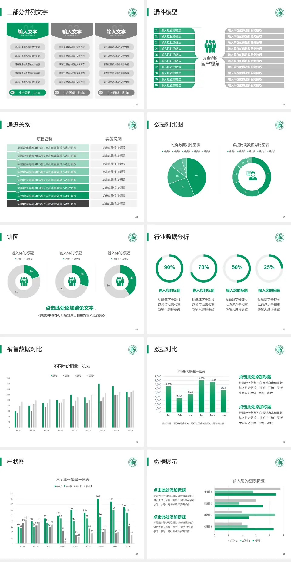 山东大学齐鲁医院(青岛)患者教育与指导PPT模板4:3格式幻灯片预览图6
