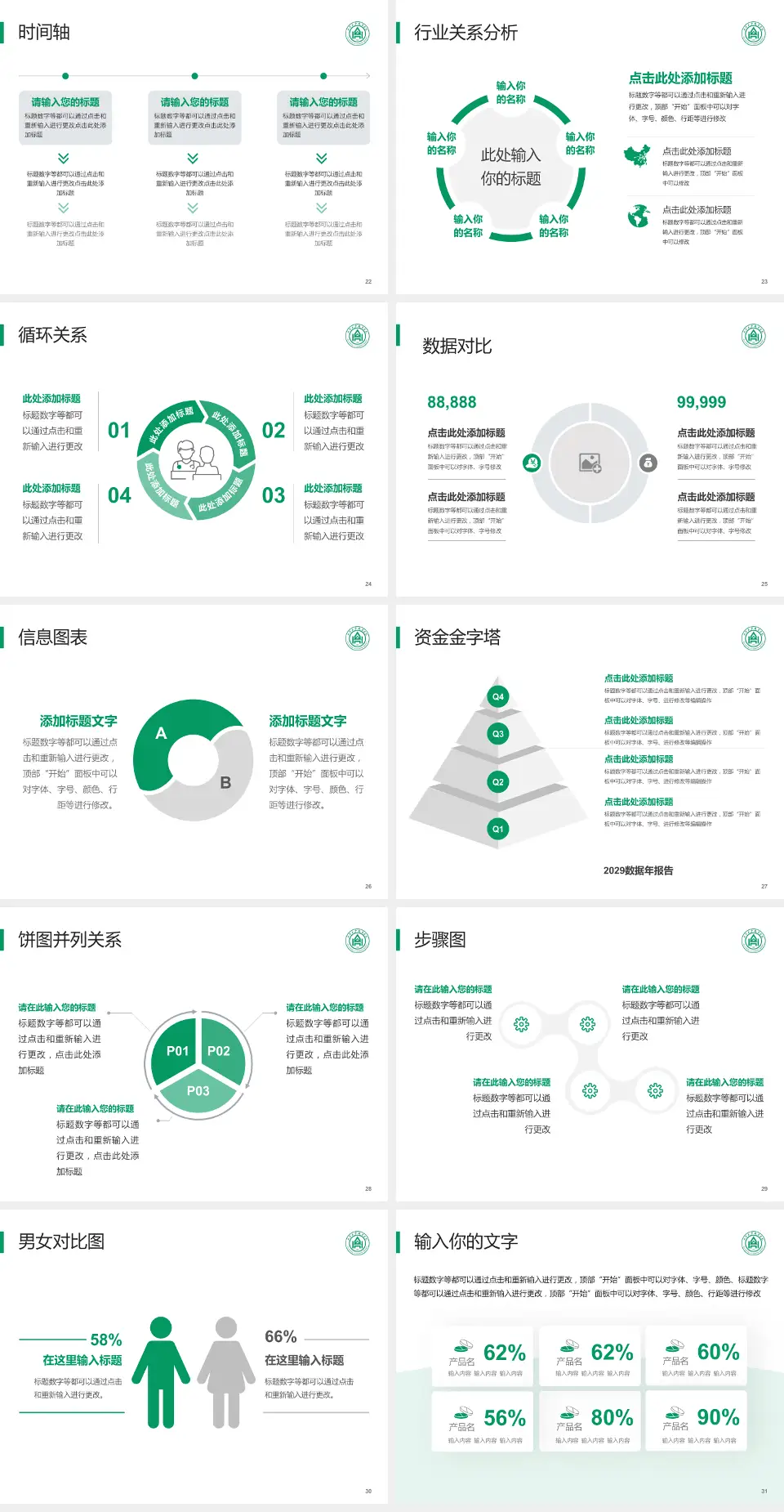 山东大学齐鲁医院(青岛)医院管理报告PPT模板4:3格式幻灯片预览图4
