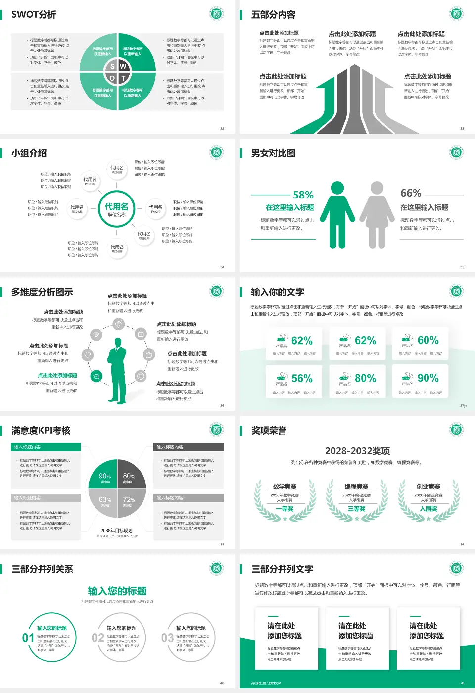 威海市立医院医疗行业比赛专用PPT模板16:9格式幻灯片预览图5