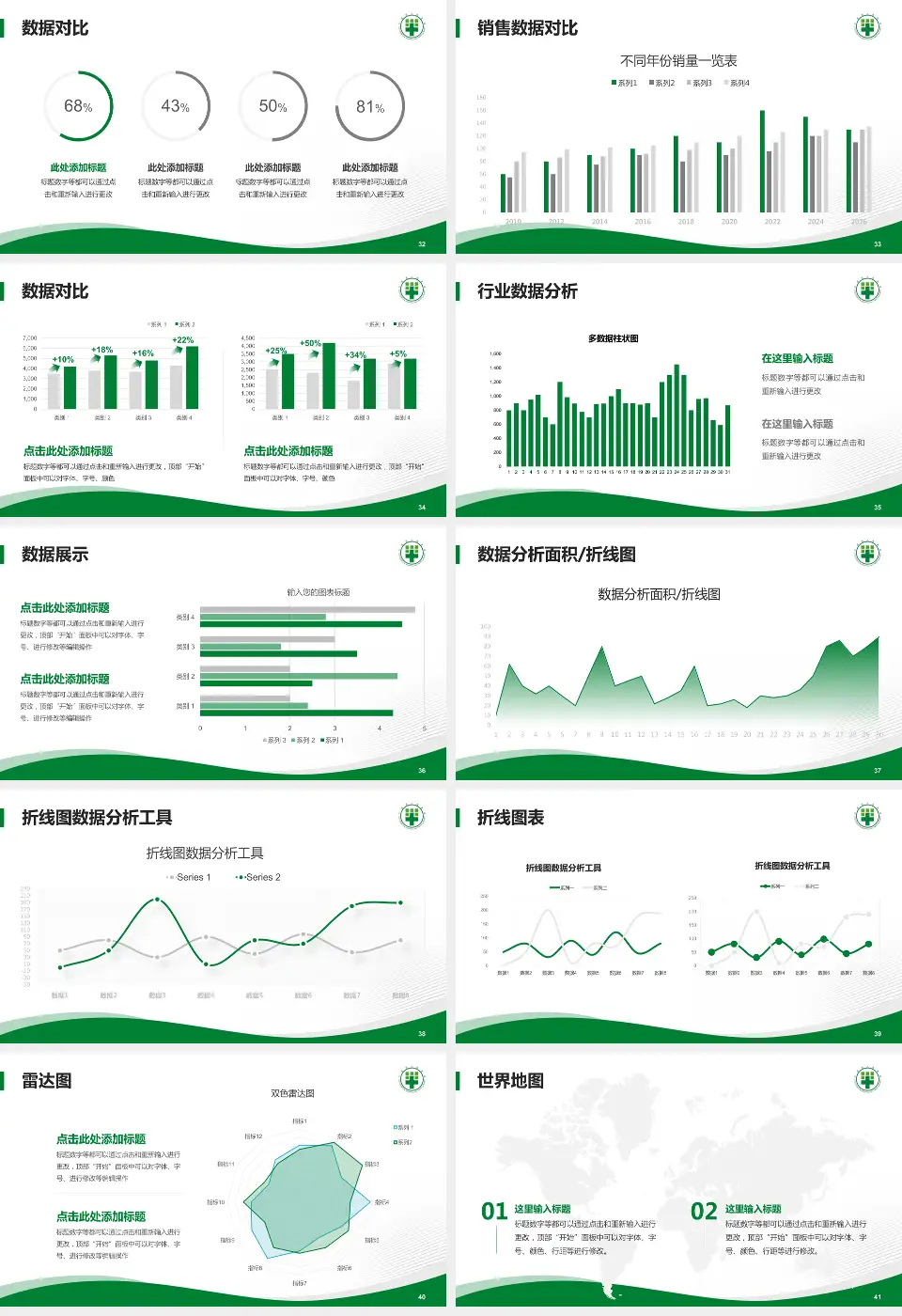 平邑县人民医院会议与研讨会PPT模板16:9格式幻灯片预览图5