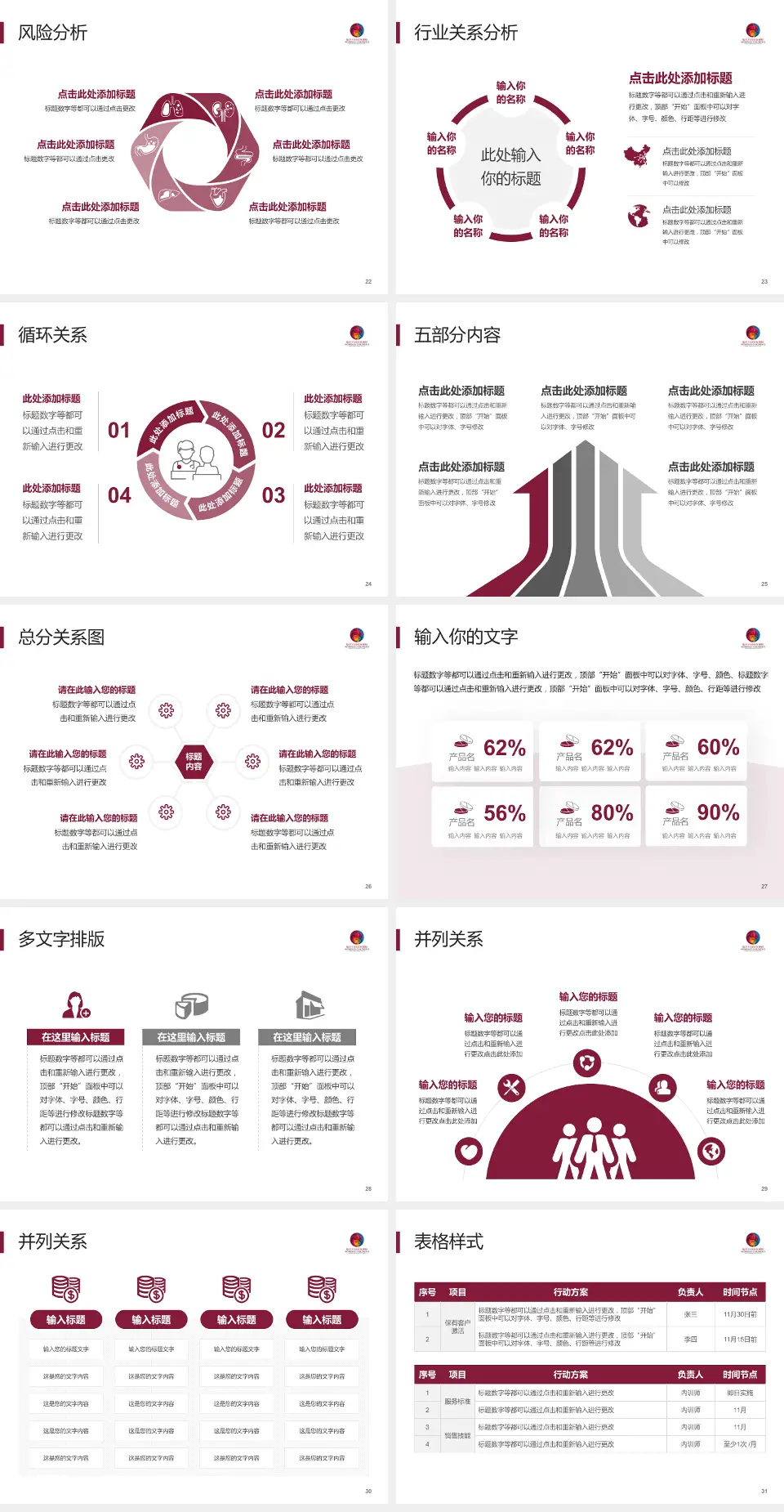 临沂市妇幼保健院科室介绍与推广PPT模板4:3格式幻灯片预览图4