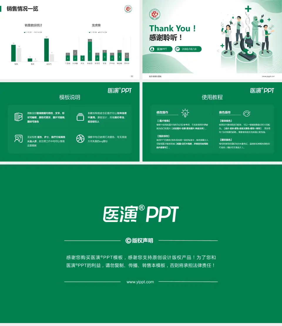 山东省胸科医院品管圈PDCA演示专用PPT模板16:9格式幻灯片预览图7