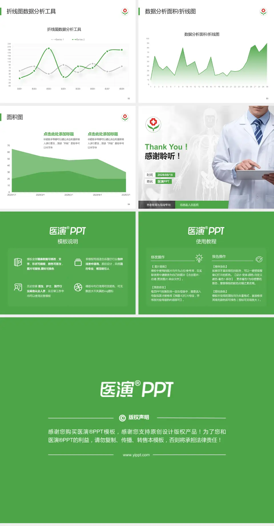 临邑县人民医院患者教育与指导PPT模板4:3格式幻灯片预览图7