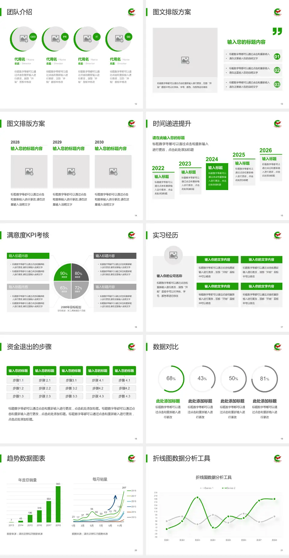 兰陵县人民医院培训与教育PPT模板4:3格式幻灯片预览图3