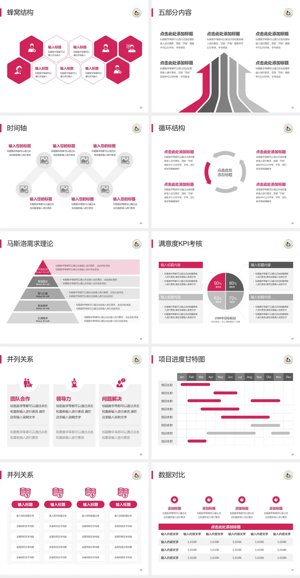 连云港市妇幼保健院医疗知识普及PPT模板4:3格式幻灯片预览图4