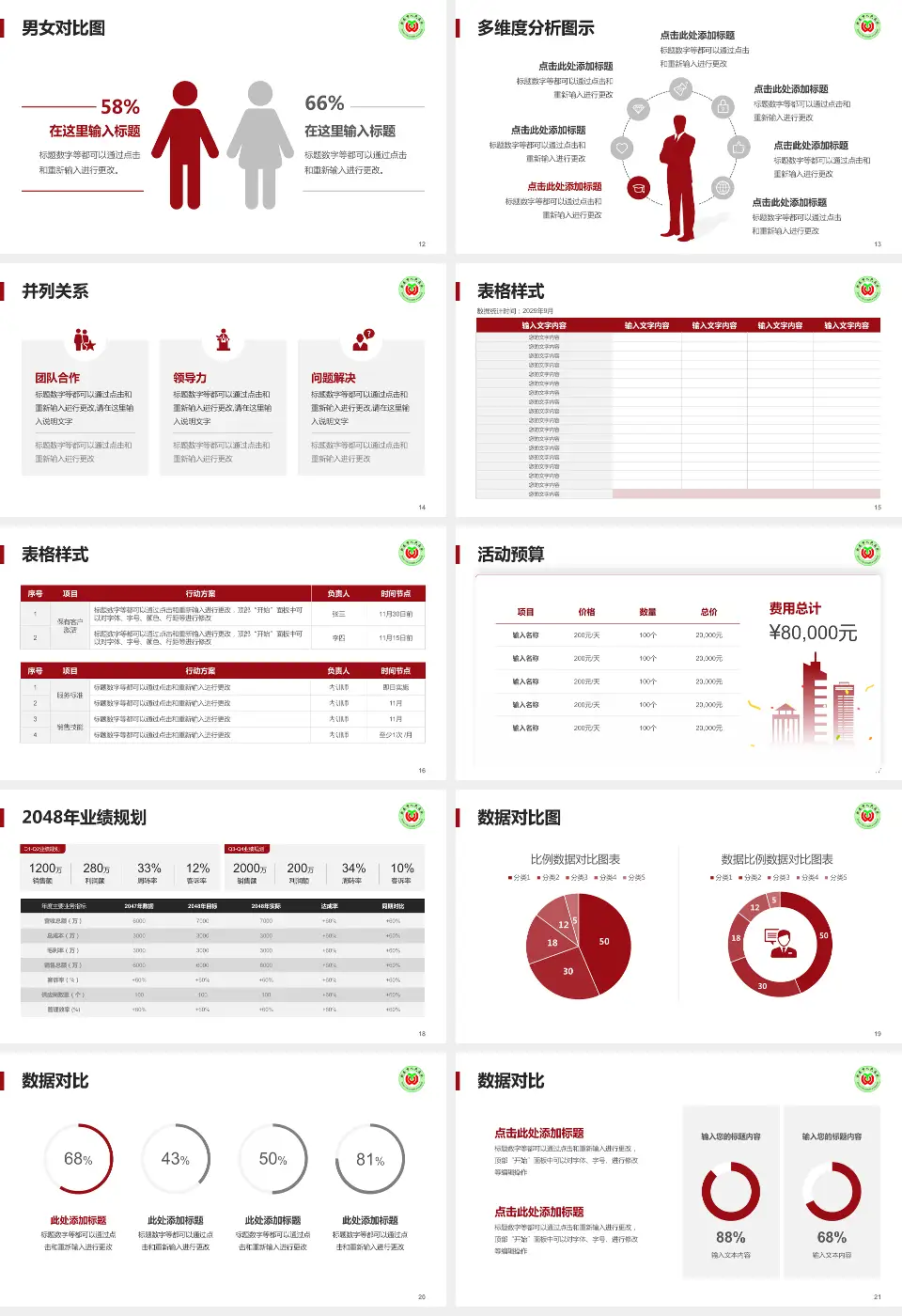 新泰市人民医院财务与预算报告PPT模板16:9格式幻灯片预览图3
