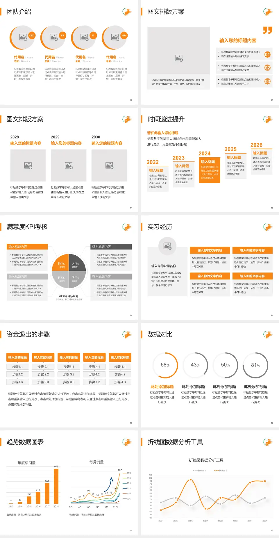 山东中医药大学附属医院培训与教育PPT模板4:3格式幻灯片预览图3