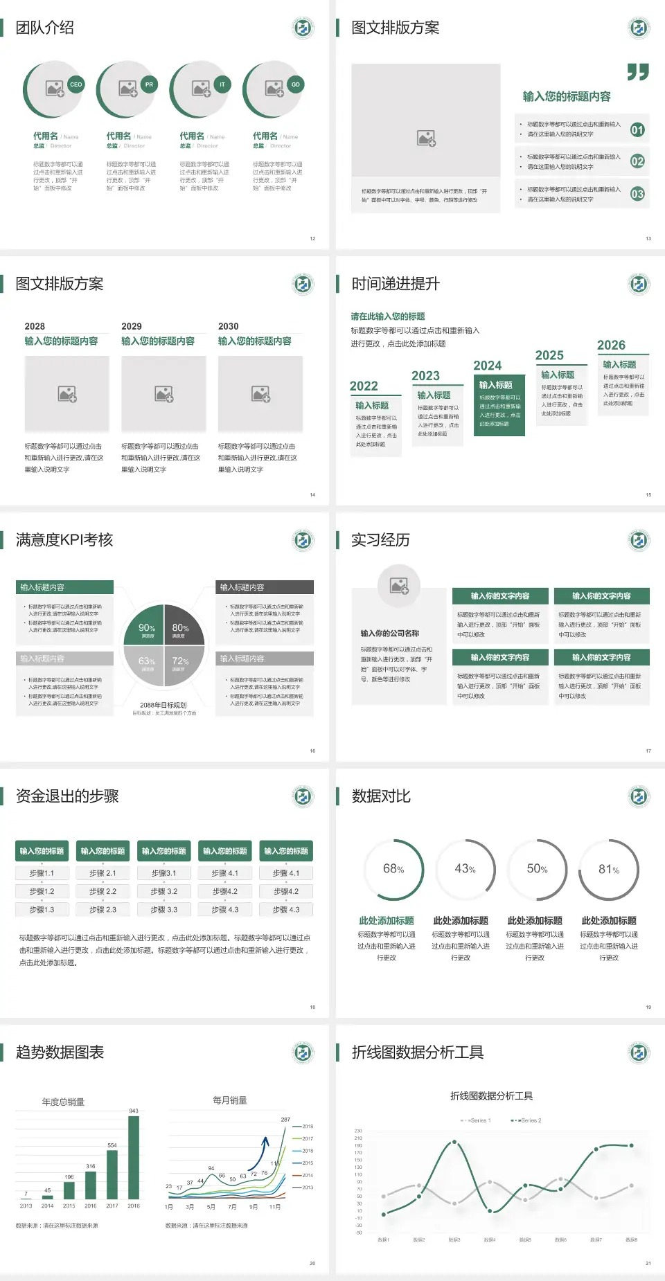 山东医学高等专科学校附属医院培训与教育PPT模板4:3格式幻灯片预览图3
