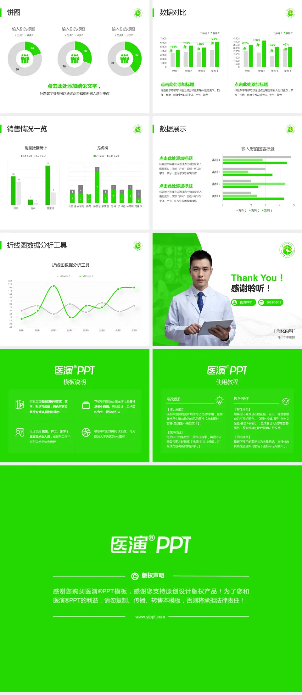 邳州市中医院病例分享与讨论PPT模板4:3格式幻灯片预览图4