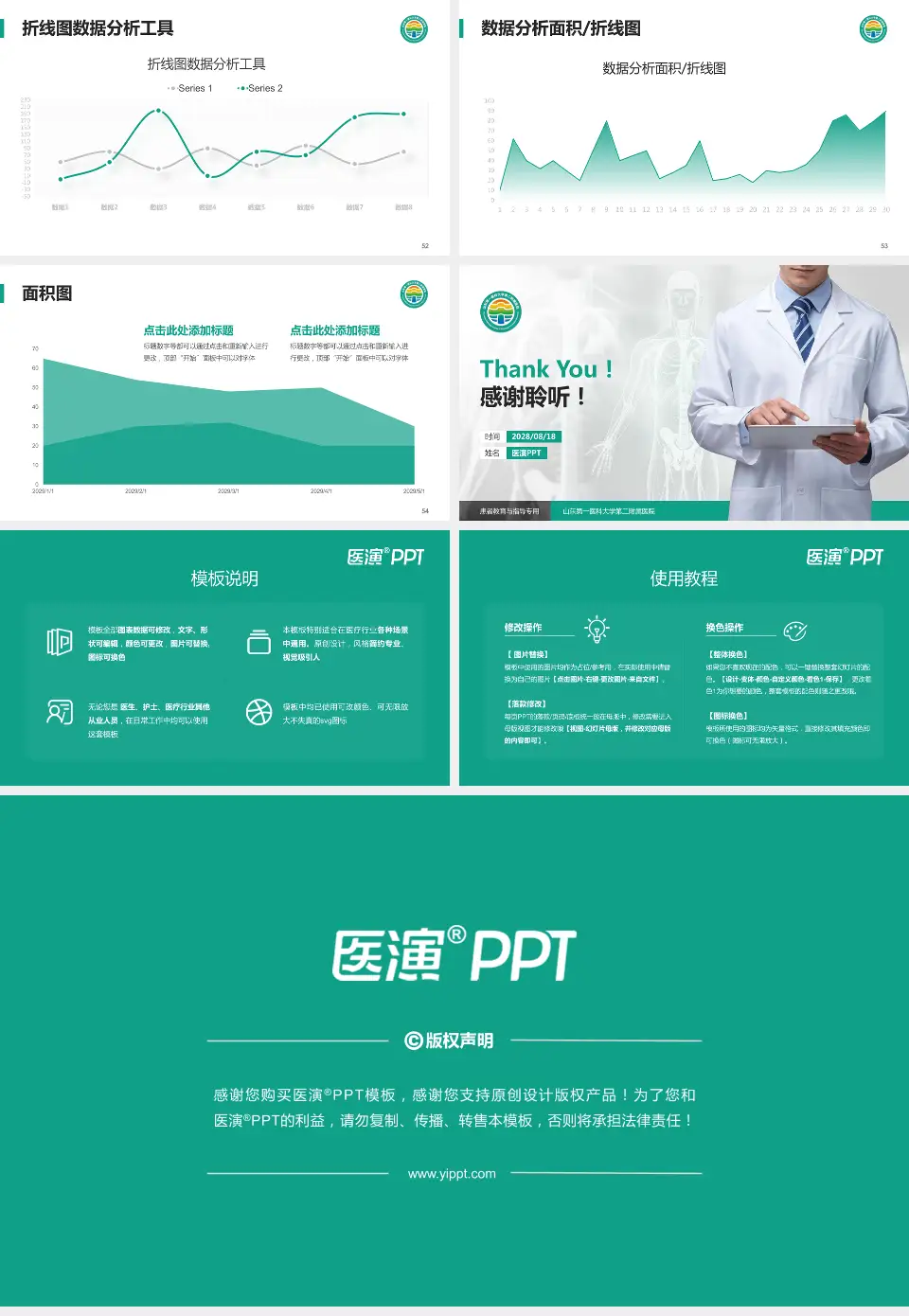 山东第一医科大学第二附属医院患者教育与指导PPT模板16:9格式幻灯片预览图7