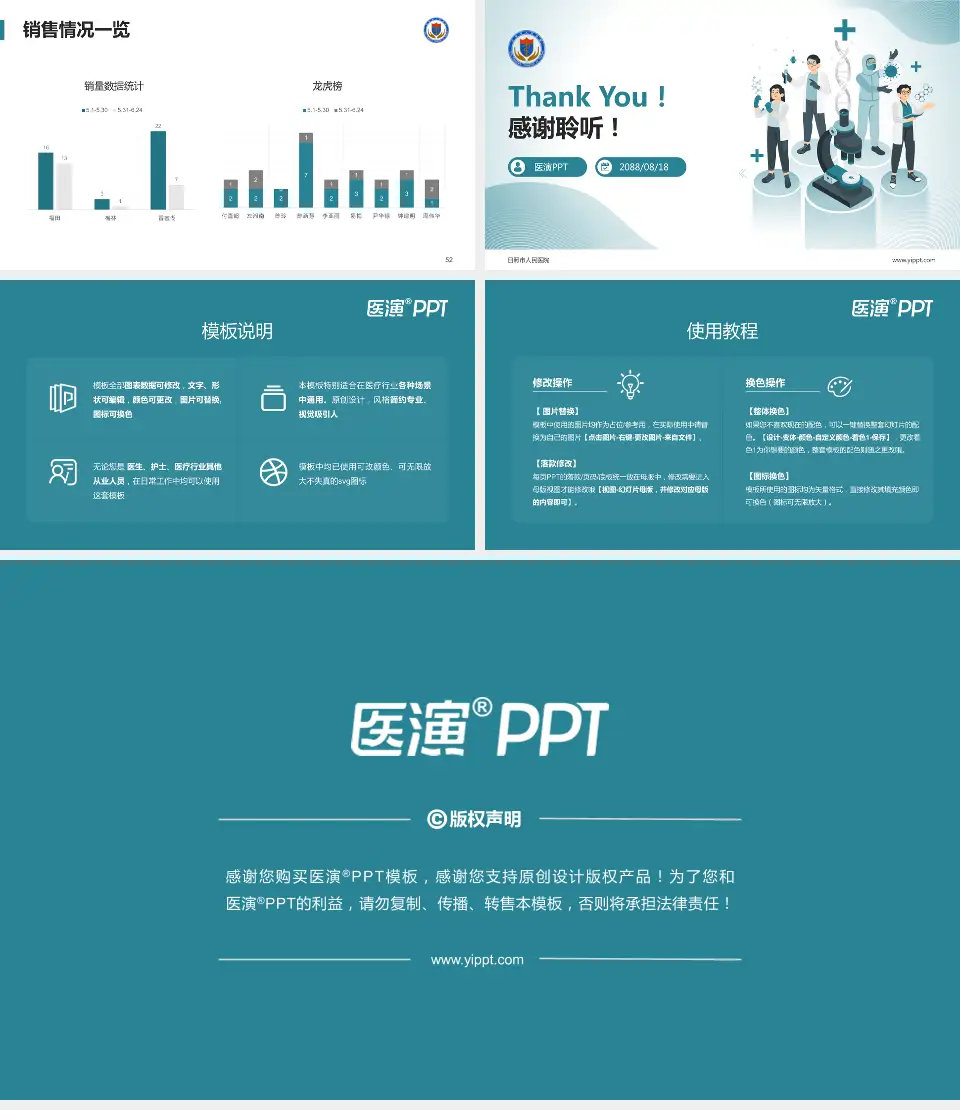 日照市人民医院品管圈PDCA演示专用PPT模板16:9格式幻灯片预览图7