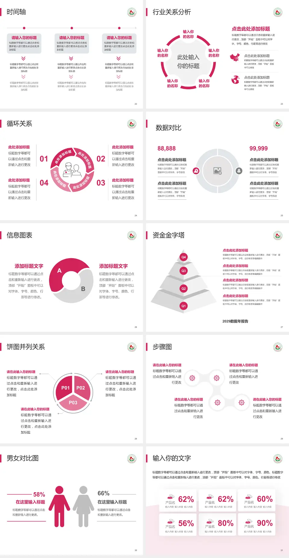 连云港市妇幼保健院医院管理报告PPT模板4:3格式幻灯片预览图4