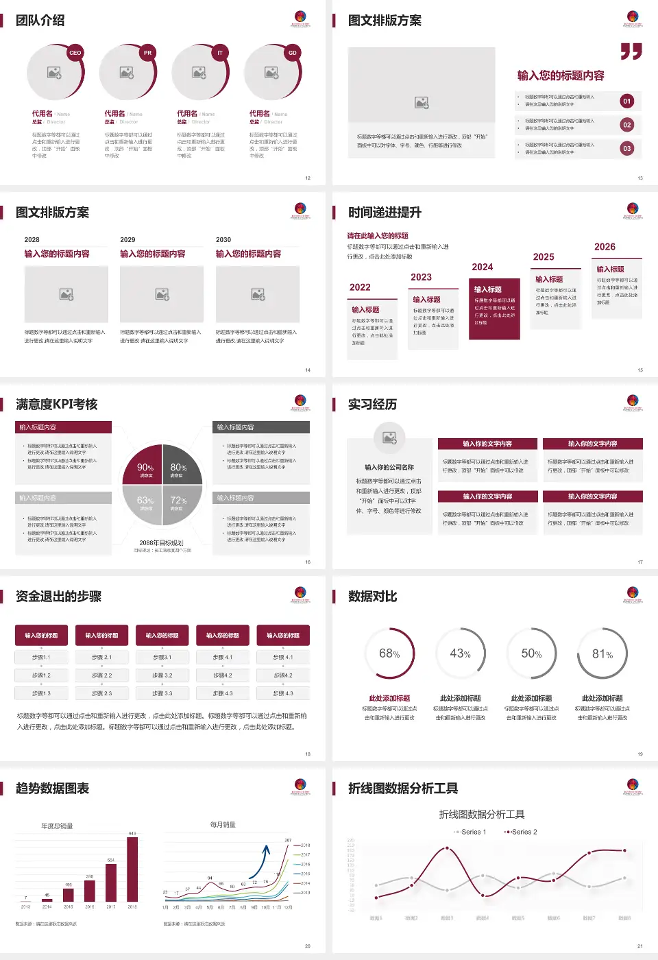 临沂市妇幼保健院培训与教育PPT模板16:9格式幻灯片预览图3