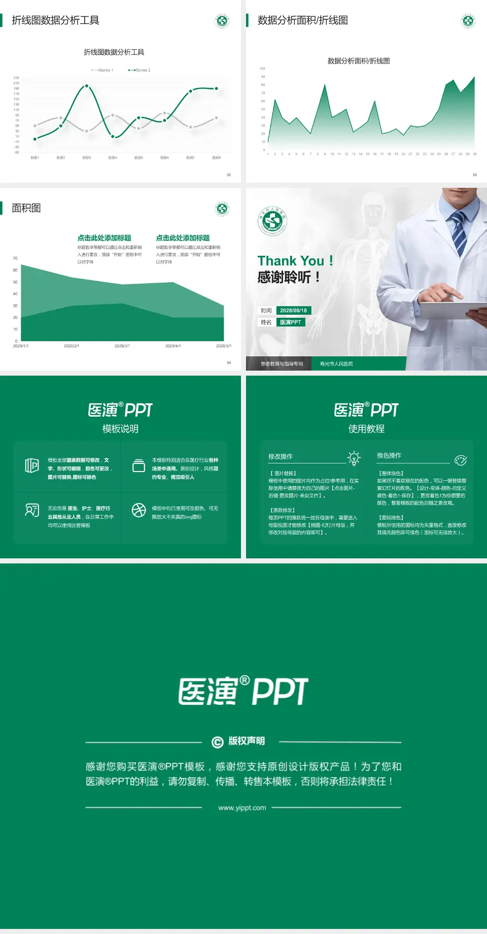 寿光市人民医院患者教育与指导PPT模板4:3格式幻灯片预览图7