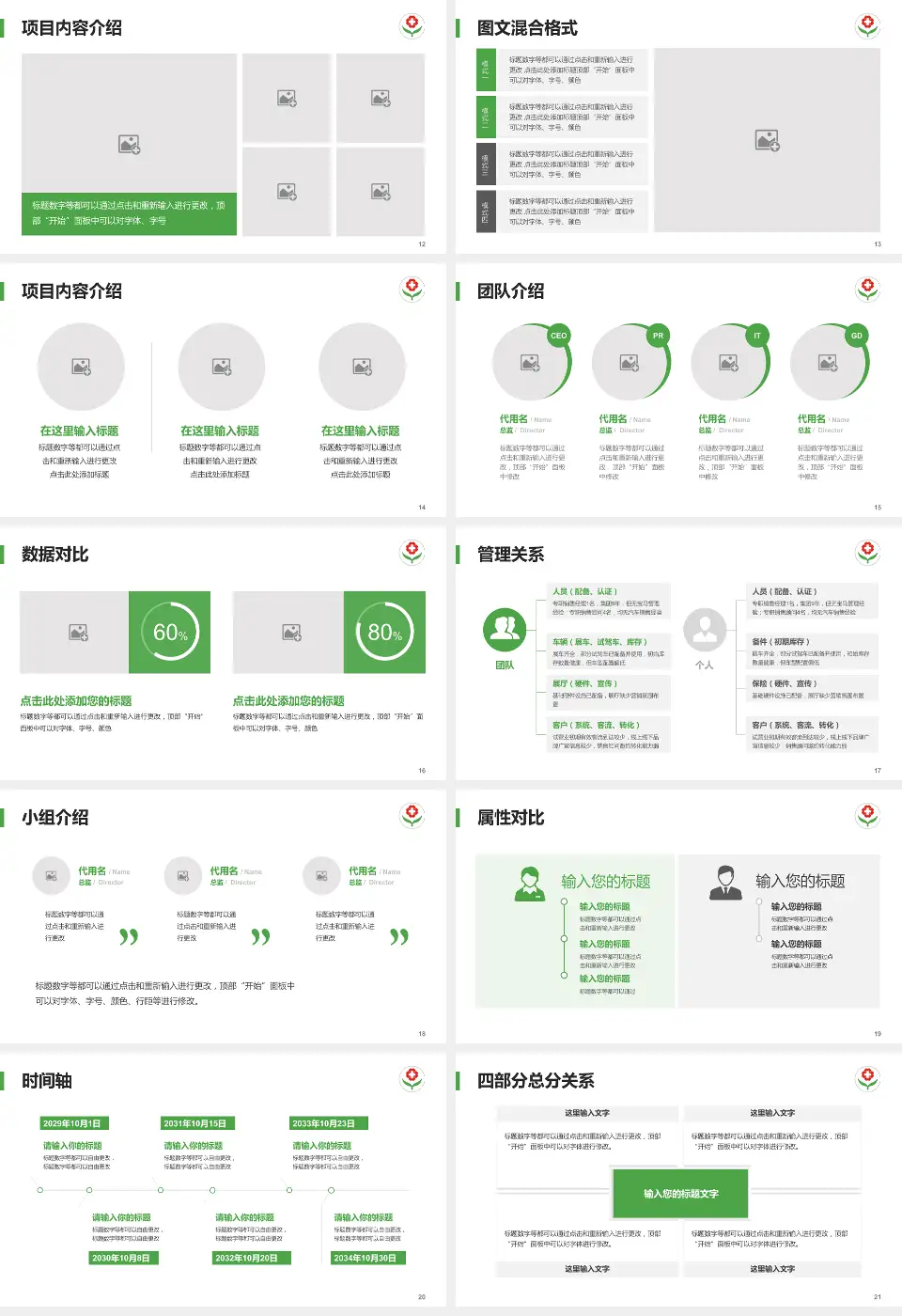 临邑县人民医院科室介绍与推广PPT模板16:9格式幻灯片预览图3