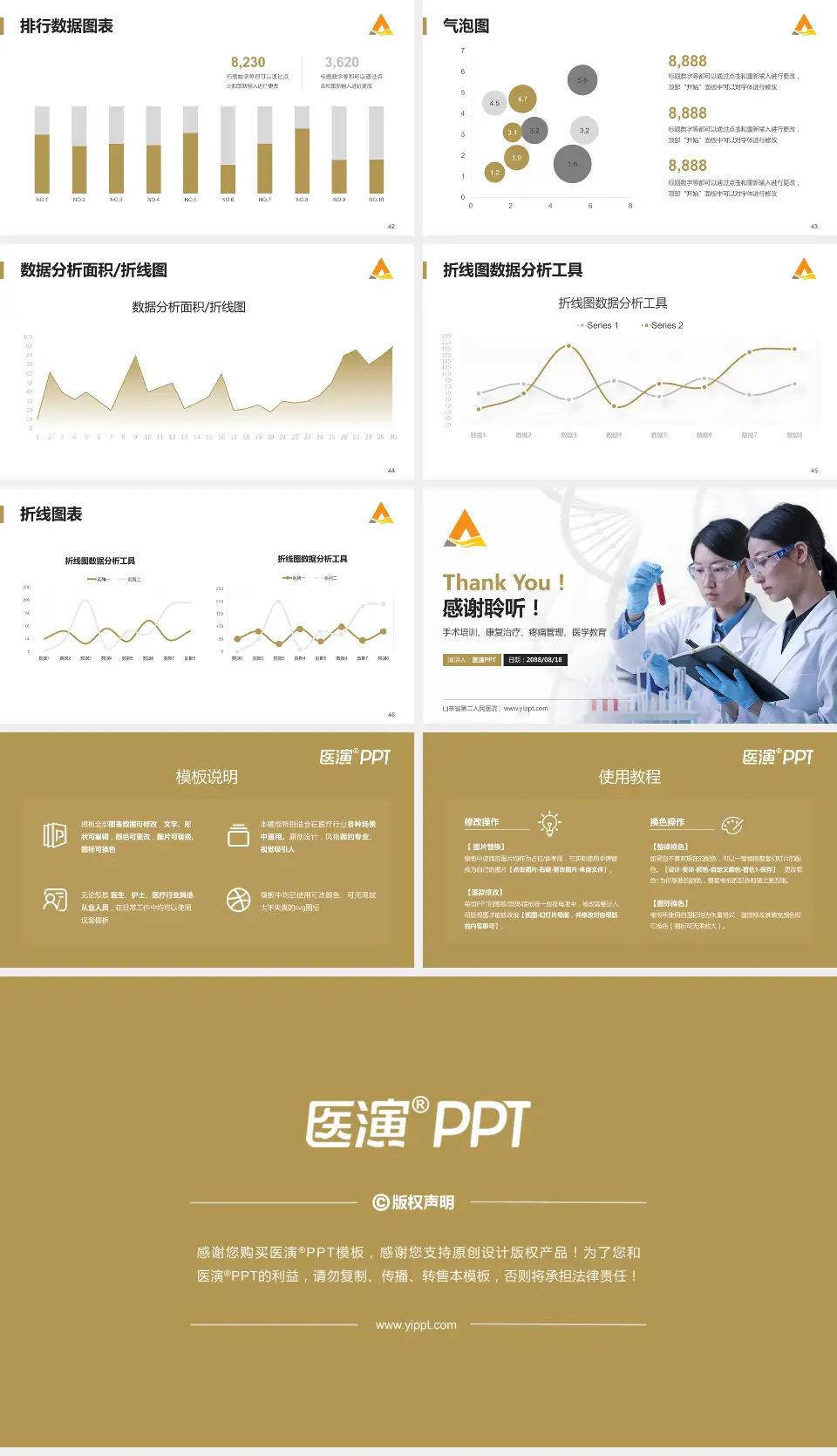 山东省第二人民医院科研成果展示PPT模板16:9格式幻灯片预览图6