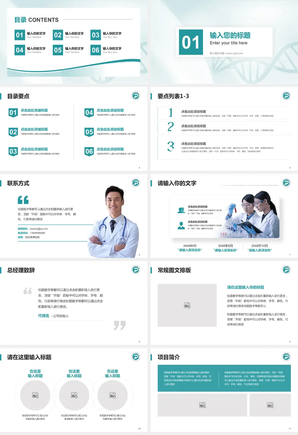 东营市人民医院项目申请与汇报PPT模板16:9格式幻灯片预览图2