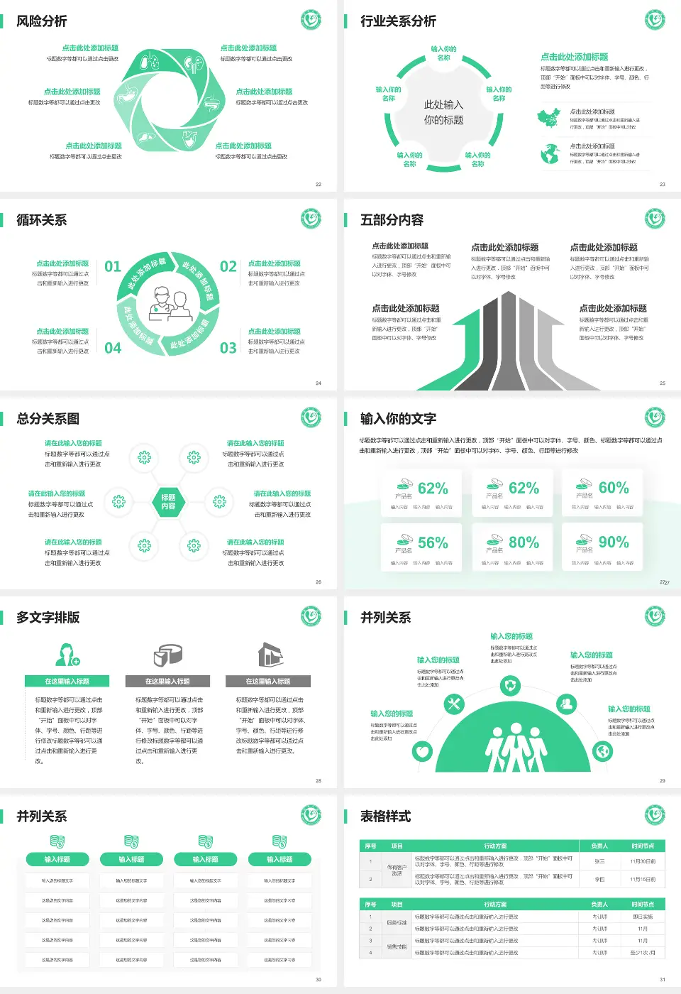单县中心医院科室介绍与推广PPT模板16:9格式幻灯片预览图4