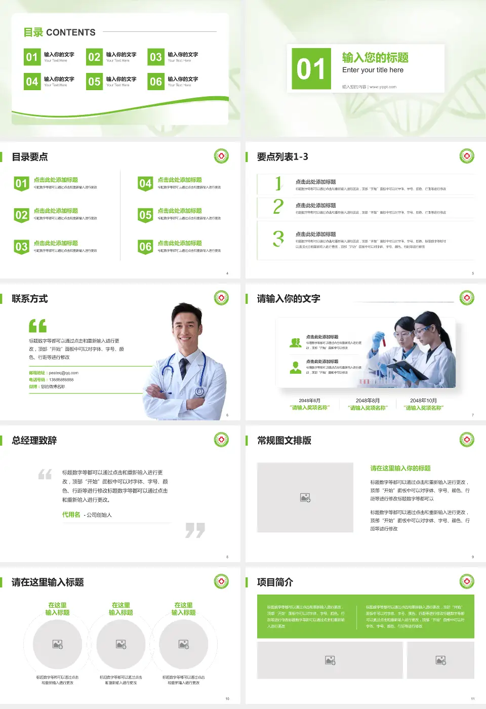 阜宁县人民医院项目申请与汇报PPT模板16:9格式幻灯片预览图2