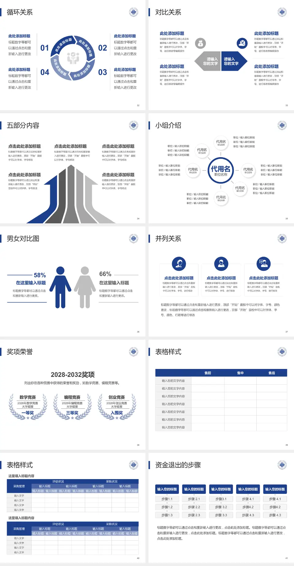 德州市第二人民医院医院简介/日常通用PPT模板4:3格式幻灯片预览图5