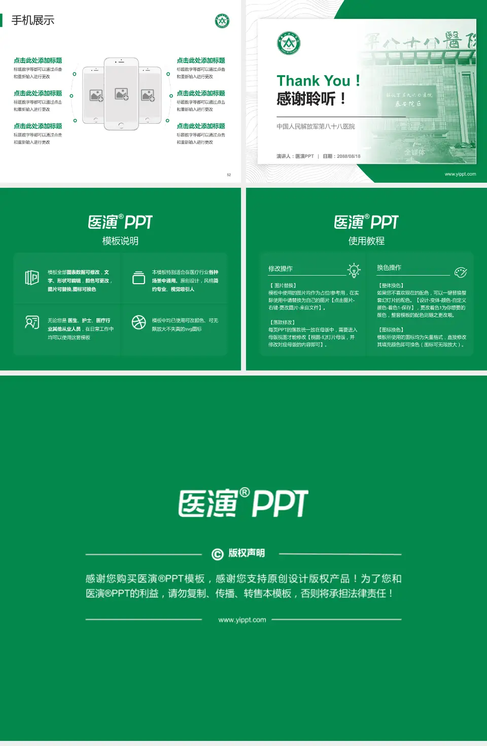 中国人民解放军第八十八医院医院管理报告PPT模板4:3格式幻灯片预览图7