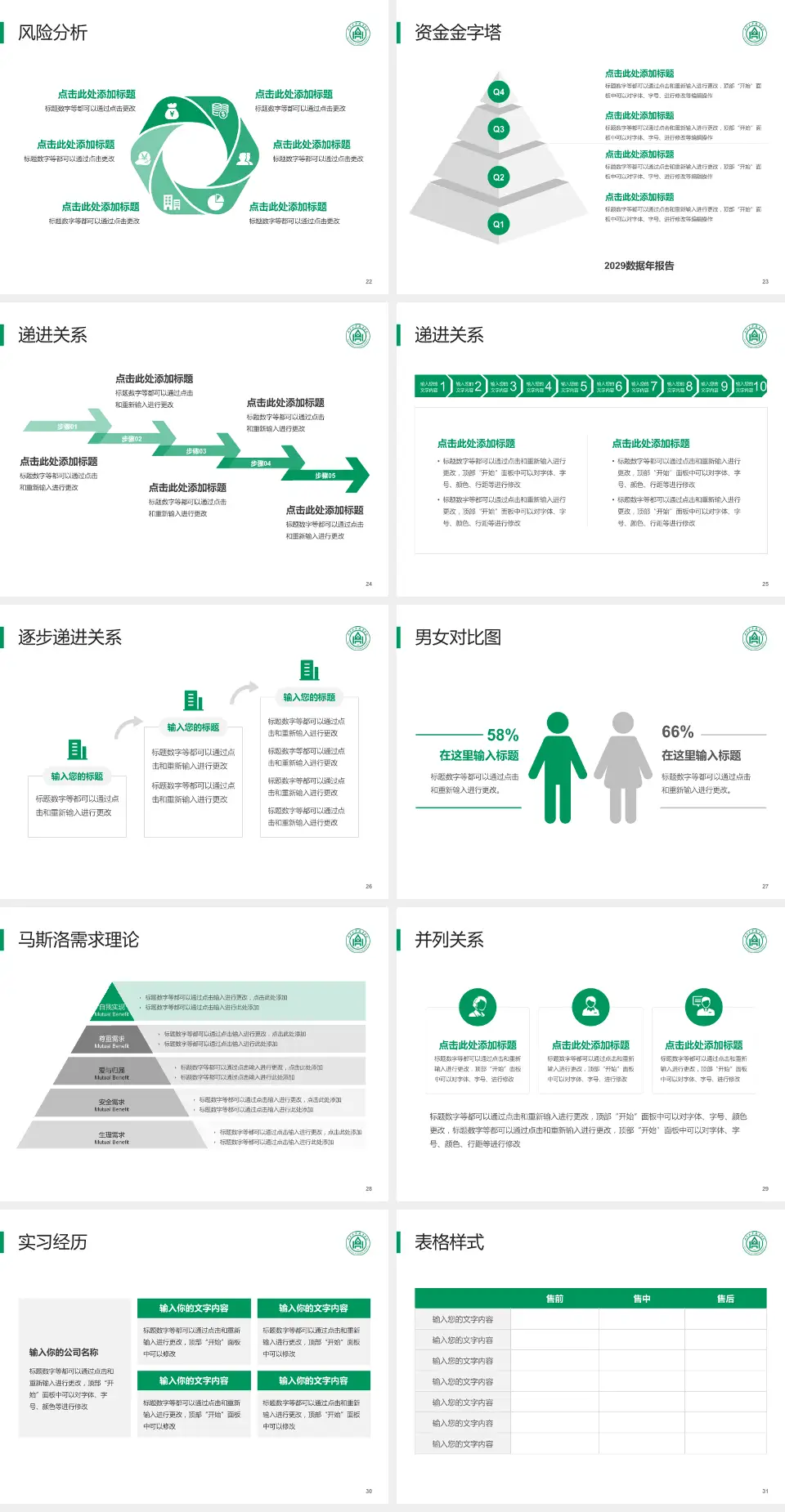 山东大学齐鲁医院德州医院中心院区项目申请与汇报PPT模板4:3格式幻灯片预览图4