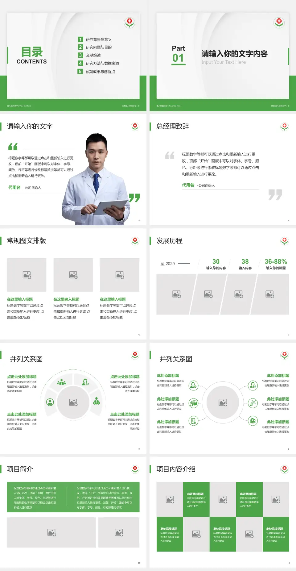 临邑县人民医院医院管理报告PPT模板4:3格式幻灯片预览图2