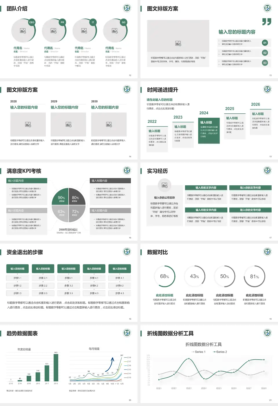 山东医学高等专科学校附属医院培训与教育PPT模板16:9格式幻灯片预览图3