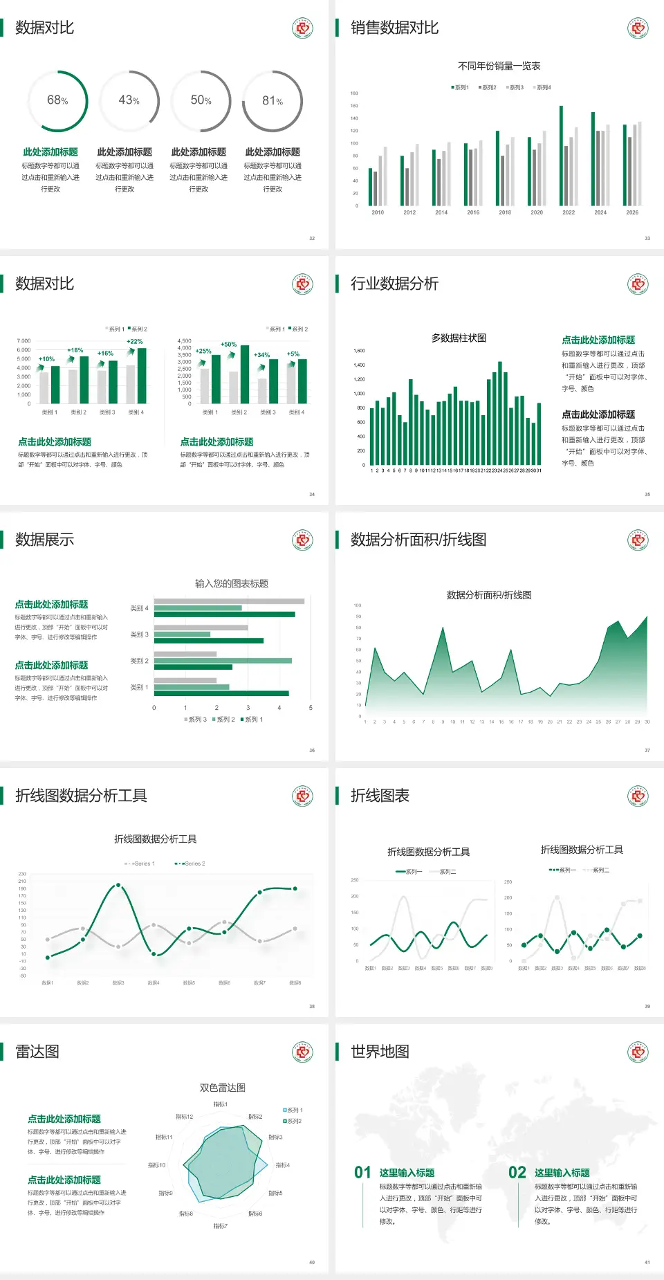 山东省胸科医院会议与研讨会PPT模板4:3格式幻灯片预览图5