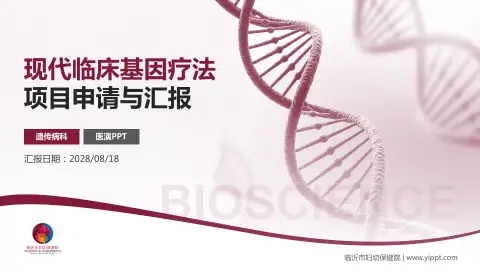 临沂市妇幼保健院项目申请与汇报PPT模板