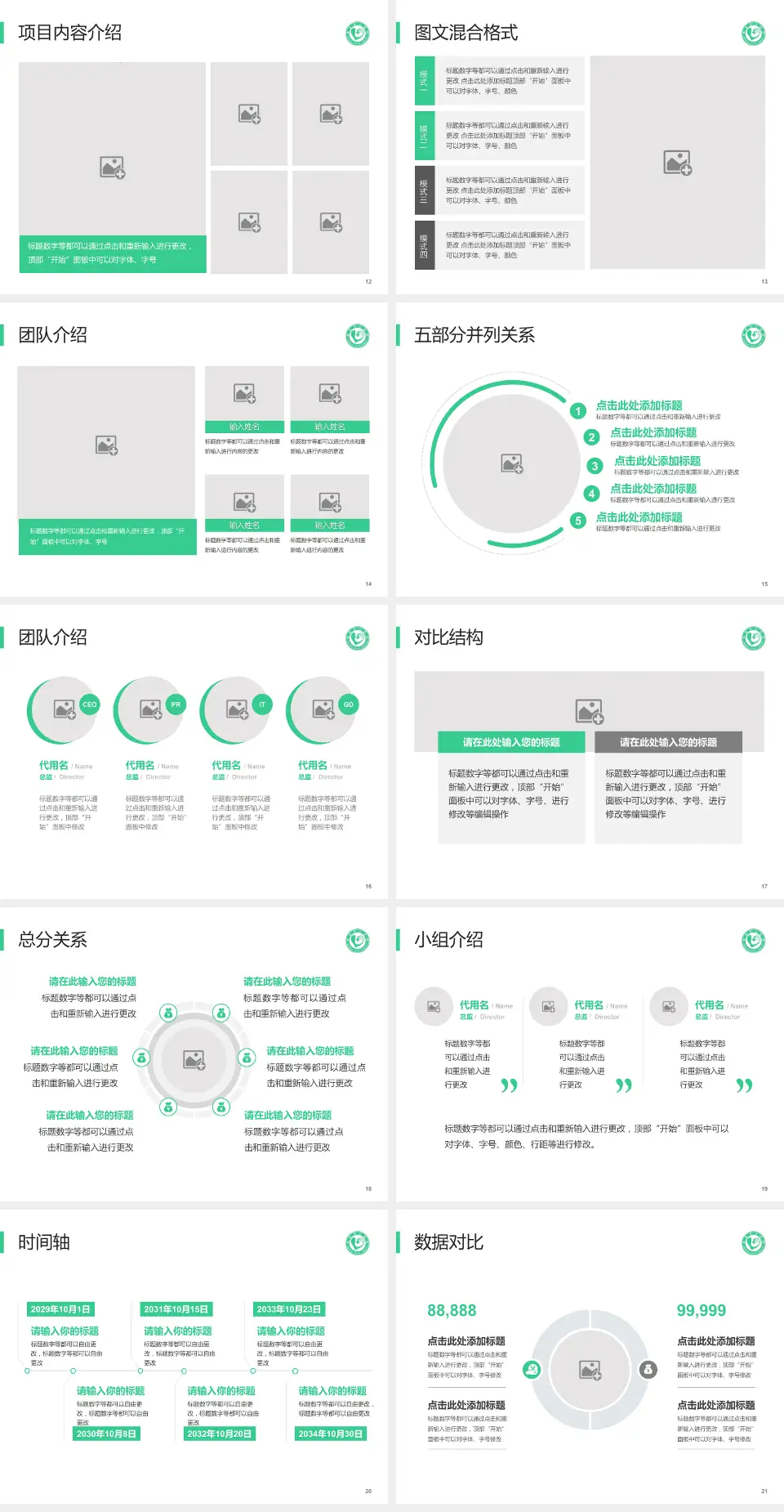 单县中心医院医疗知识普及PPT模板4:3格式幻灯片预览图3