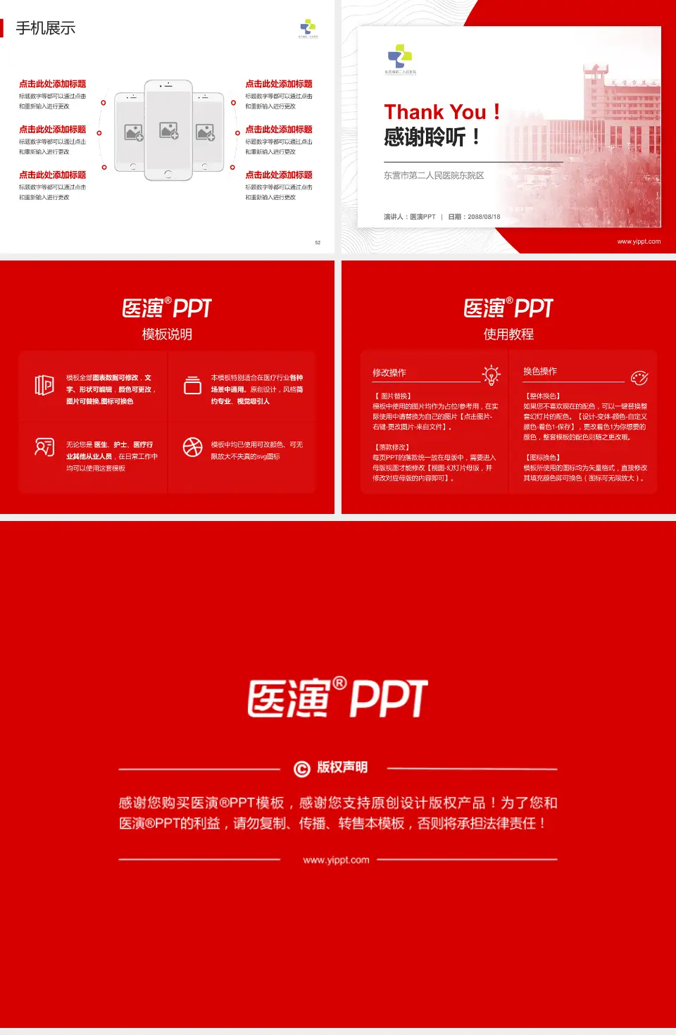 东营市第二人民医院东院区医院管理报告PPT模板4:3格式幻灯片预览图7