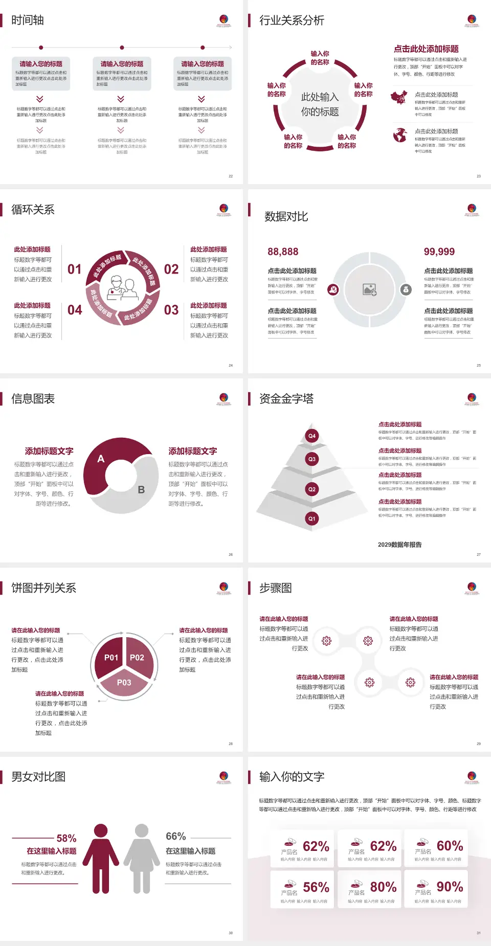 临沂市妇幼保健院医院管理报告PPT模板4:3格式幻灯片预览图4