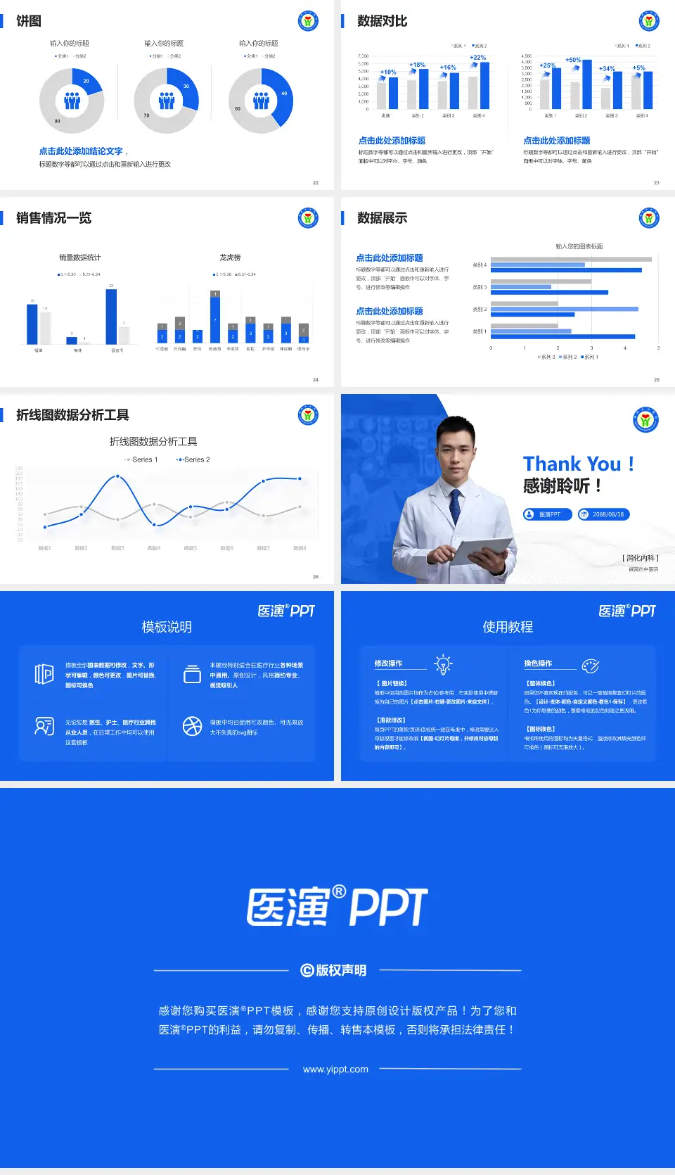 威海市中医院病例分享与讨论PPT模板16:9格式幻灯片预览图4